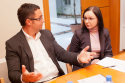 Pawe� Trochimiuk z ZFPR i Magdalena Grabarczyk-Tokaj z IMM